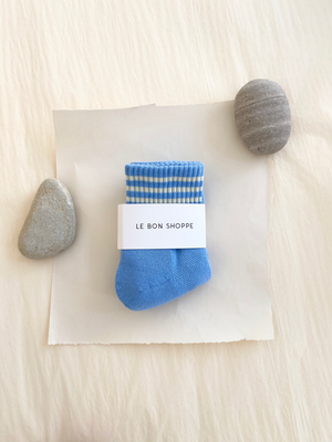 Le Bon Shoppe Girlfriend Socks- Parisian Blue