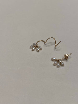 Mums earring- Asymmetric Pair