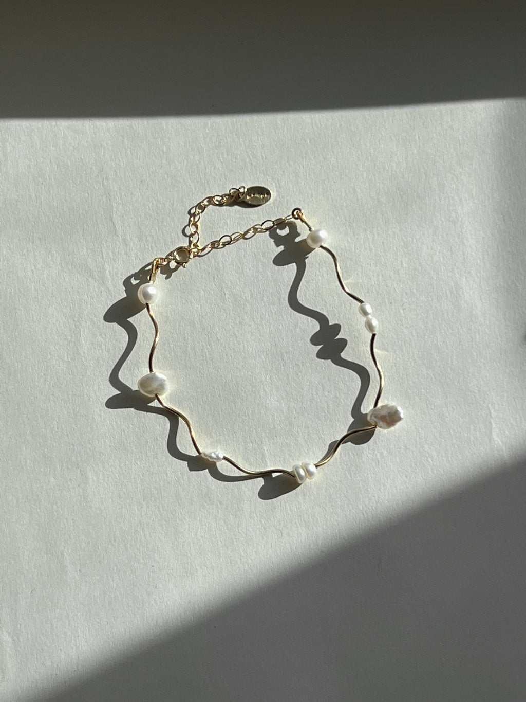 Filament Bracelet- Mixed Pearl