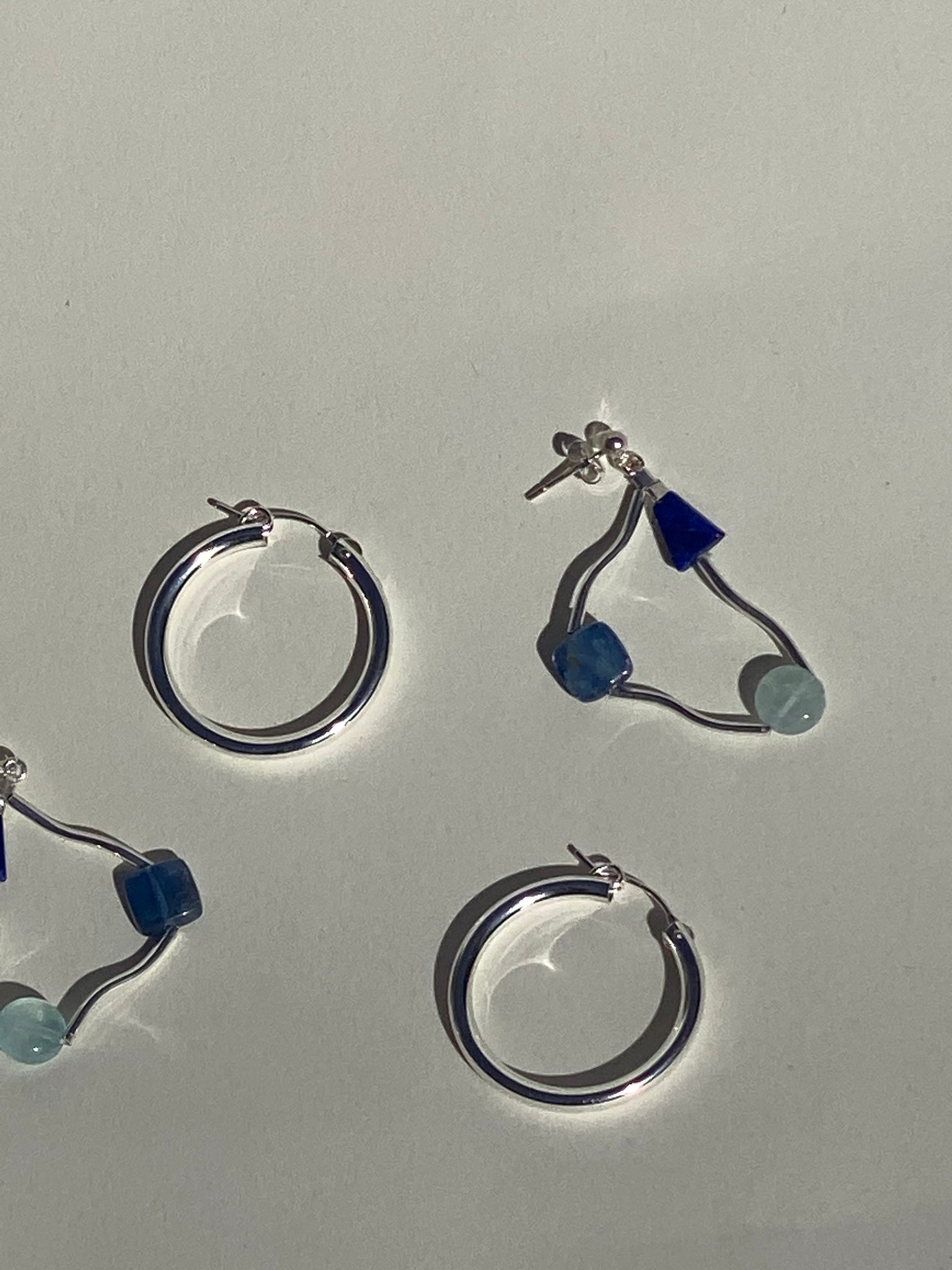 Current Earrings- Aqua