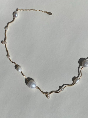 Current Necklace- Pearl