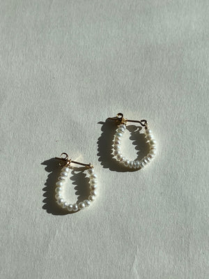 Pebble Hoop Earrings