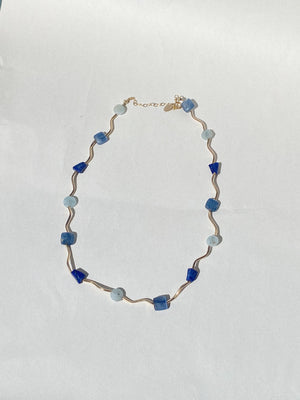 Current Necklace- Aqua