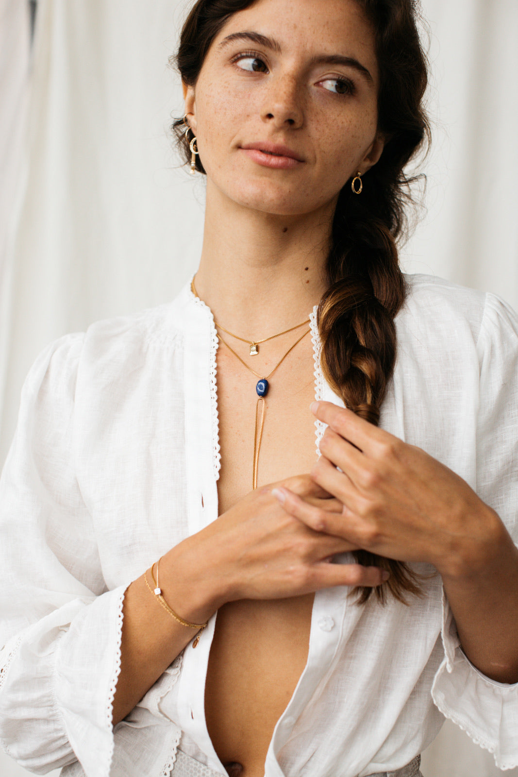 Balanced Rock Necklace- Lapis Lazuli
